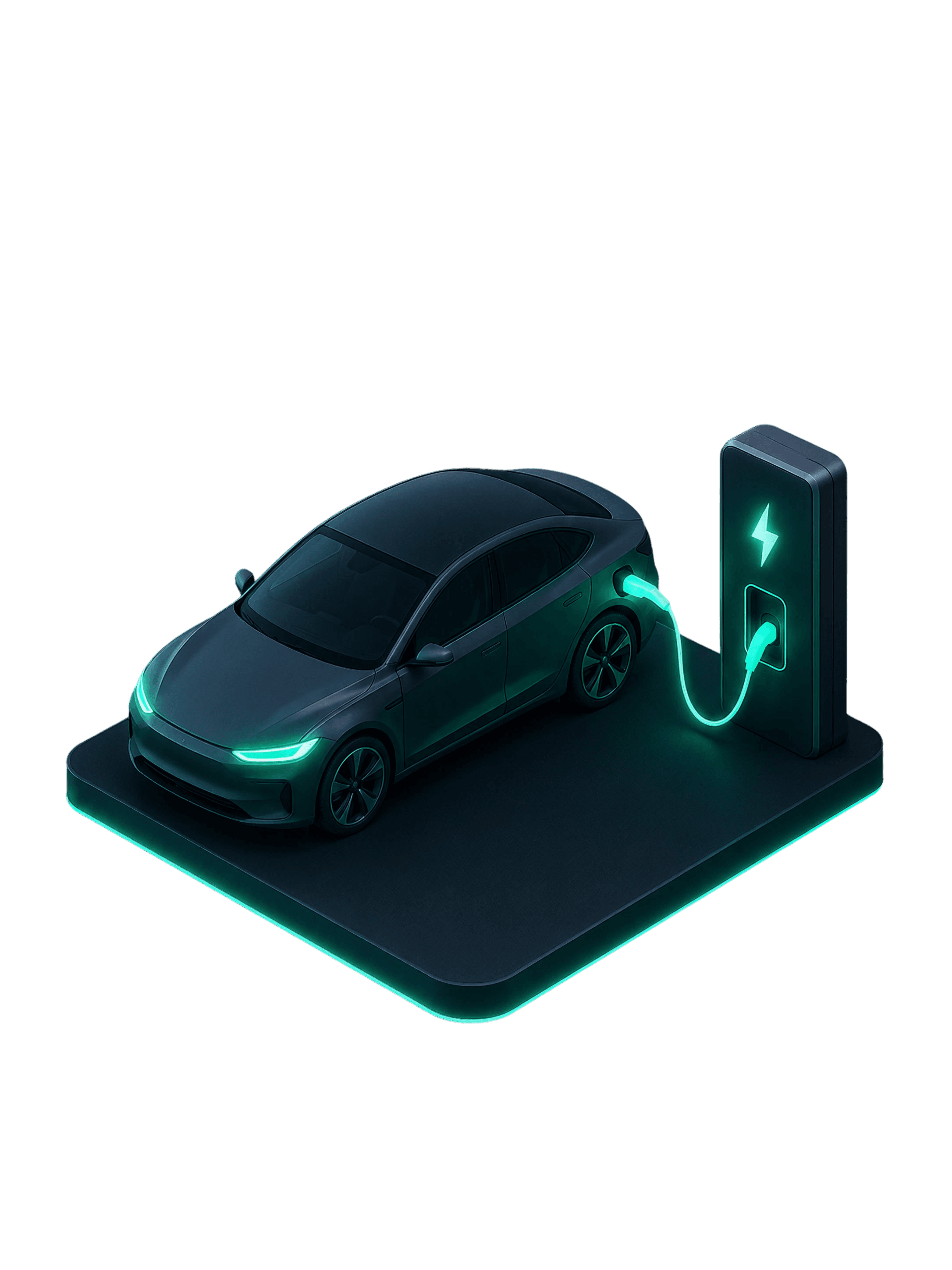 Veículo elétrico conectado a uma estação de recarga VIP Recharge